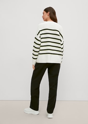 Pullover di comma casual identity in bianco