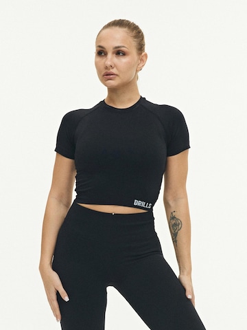 DRILLS Apparel Sporttop 'SWAY Sports-Tee'‌‌‌‌‌‌‌‌‌ in Schwarz: Vorderseite