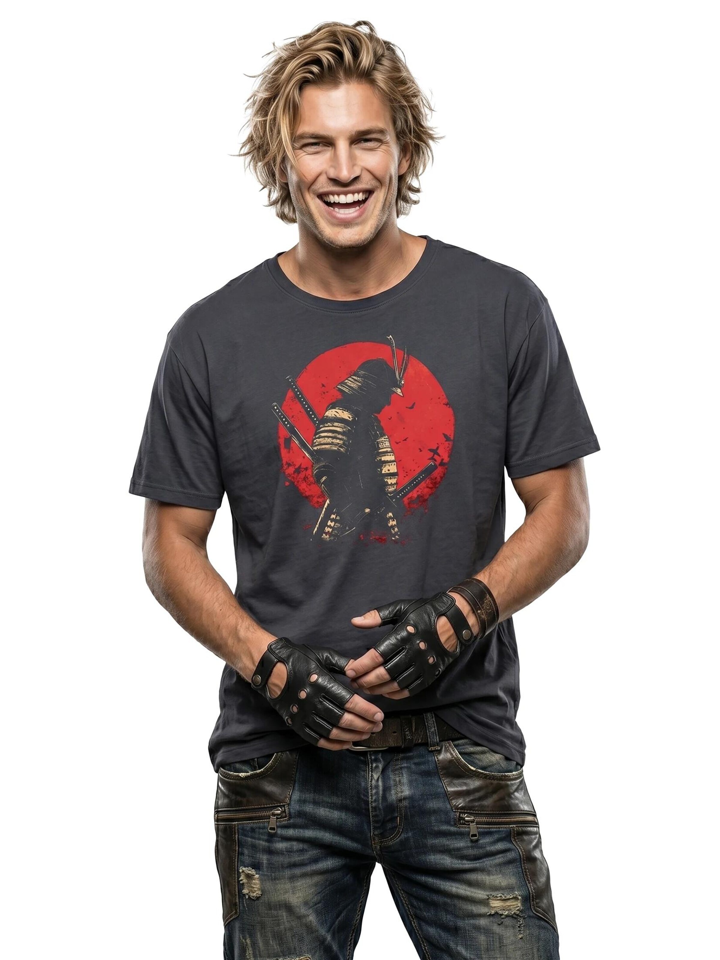 MAKAYA Shirt 'Samurai' in Grey