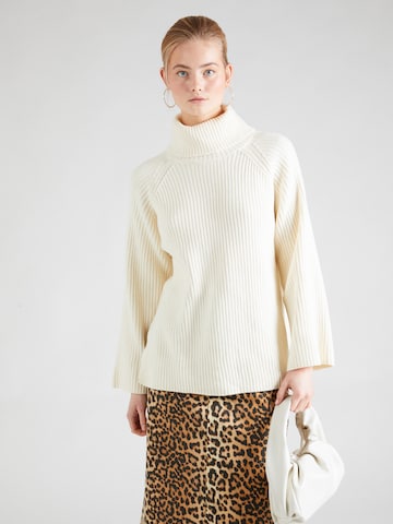 Gina Tricot Sweater in White: front