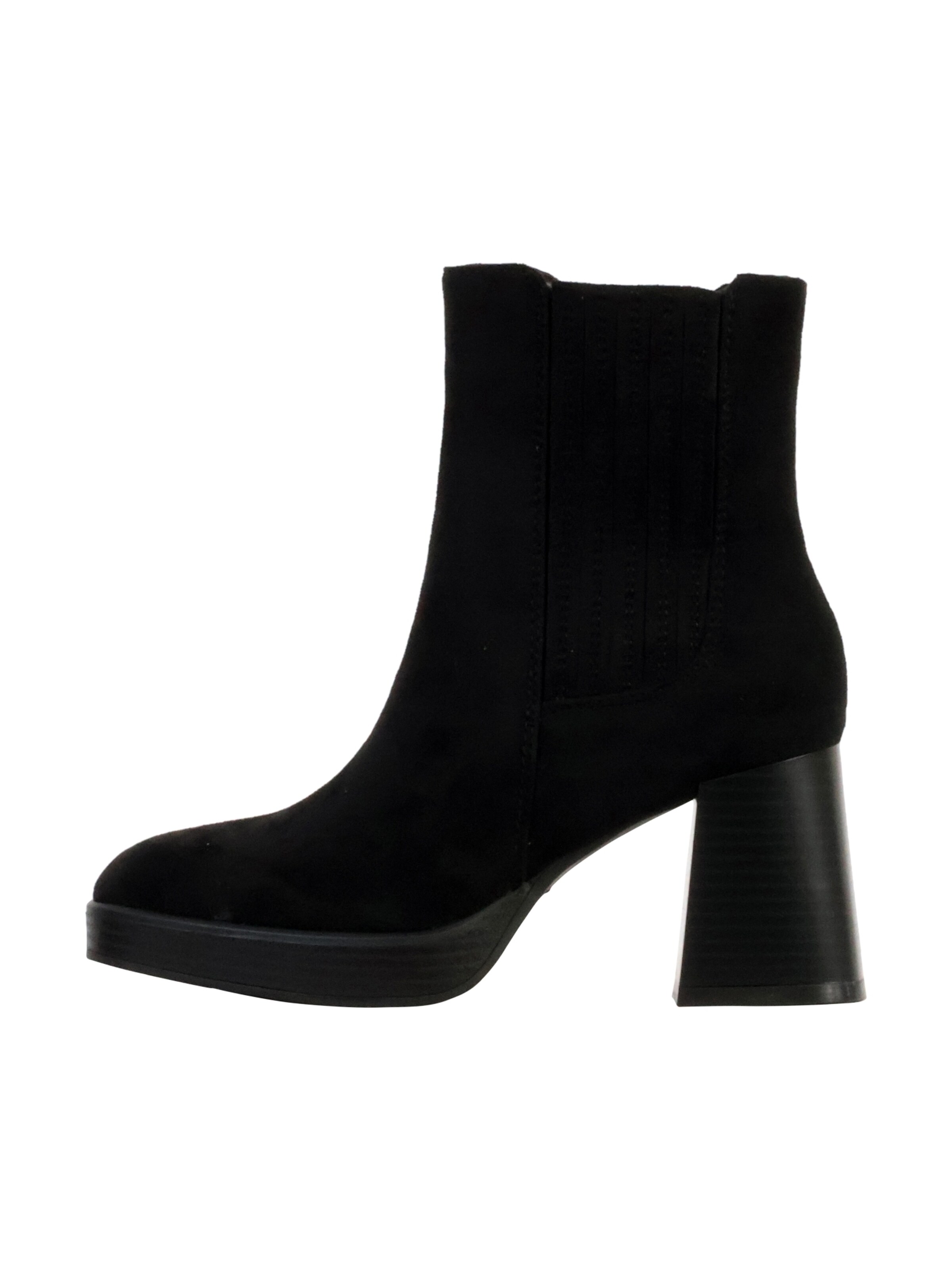 Super Mode Ankle Boots 'Stiefeletten mit Zip-Absatz'‌‌‌‌‌ in Schwarz: Vorderseite