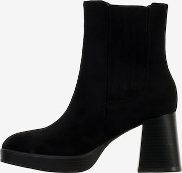 Super Mode Ankle boots 'Stiefeletten mit Zip-Absatz' in Black: front