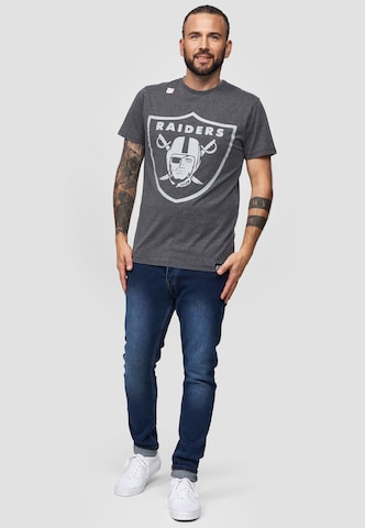 Recovered Shirt 'NFL Raiders Classic Vintage' in Grey