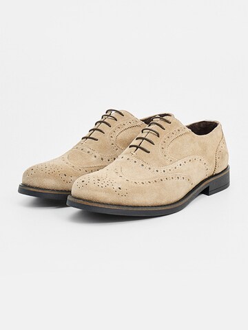Jerelyn Creado Buty sznurowane 'Aldo Suede Oxford' w kolorze beżowy