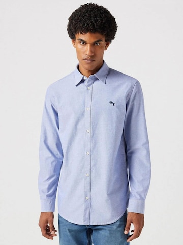WRANGLER Средняя посадка Рубашка 'LS SHIRT' в Синий: спереди