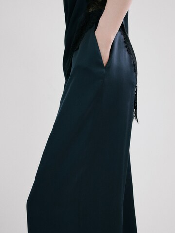 MANGO Wide leg Byxa 'MAJita' i grön