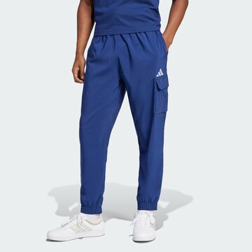 Tapered Pantaloni sportivi 'Essentials' di ADIDAS SPORTSWEAR in blu: frontale