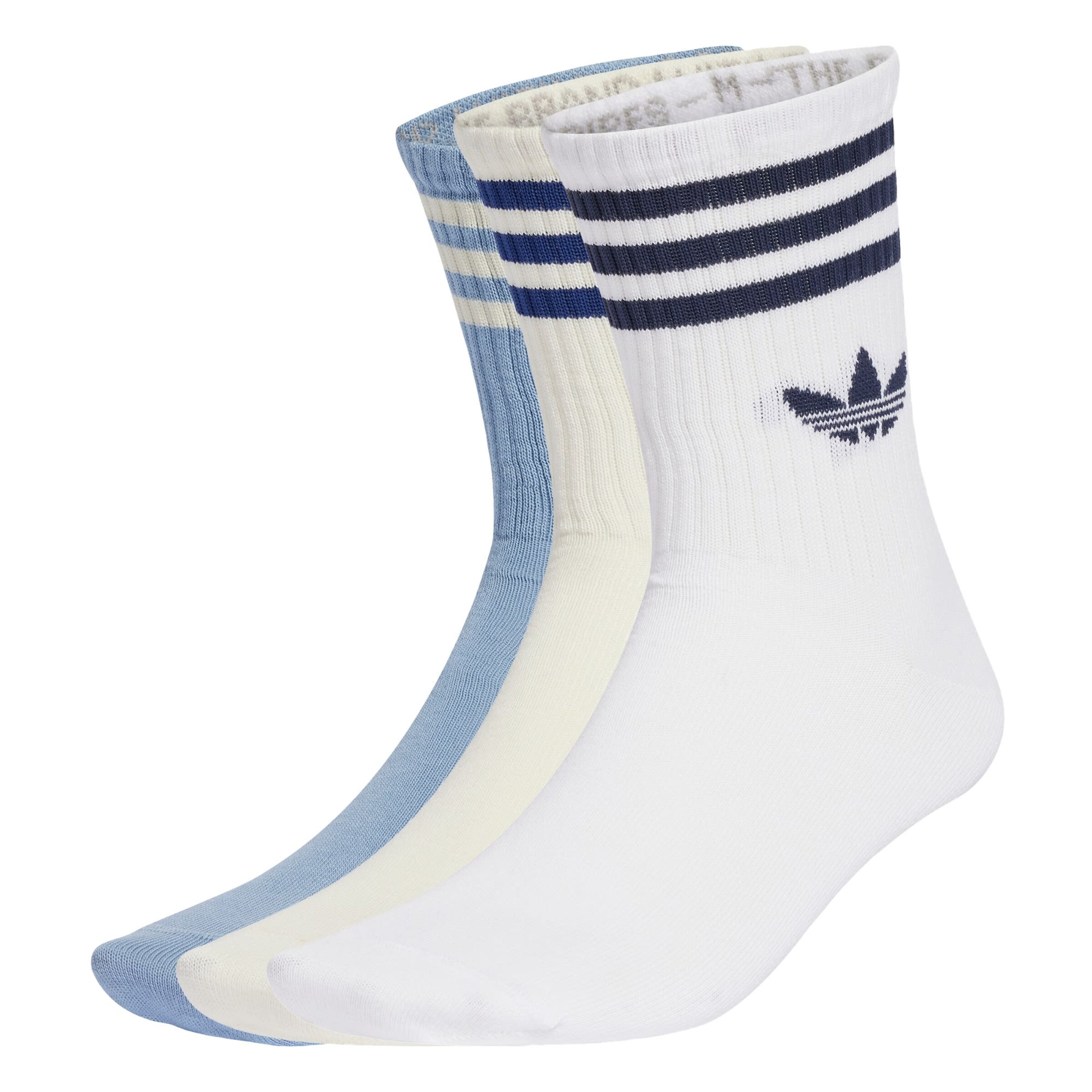ADIDAS ORIGINALS Носки '3-Stripes Crew 3 Pairs' в Синий: спереди