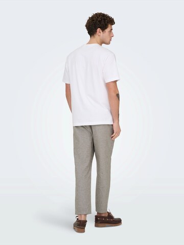Only & Sons Конический (Tapered) Штаны 'ONSLINUS' в Коричневый