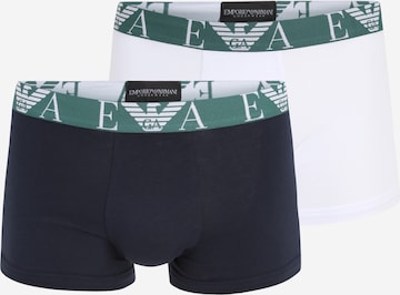 Emporio Armani - Boxers em azul: frente