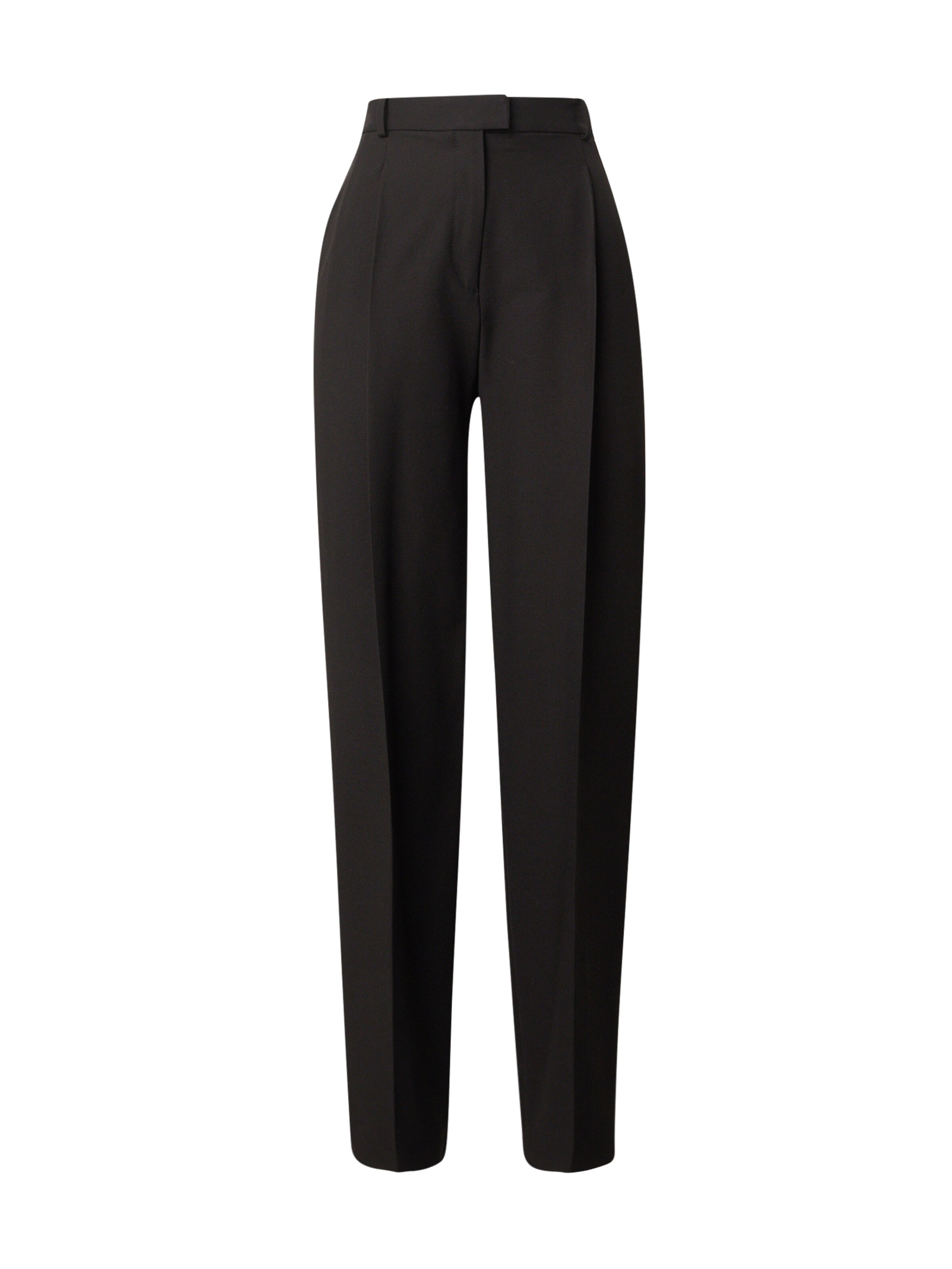 melns HUGO Vaļīgs piegriezums Buktētas bikses 'Hasabu': no priekšpuses