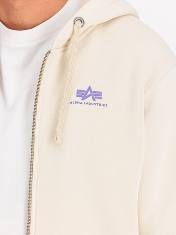 ALPHA INDUSTRIES Sweatjacka i beige