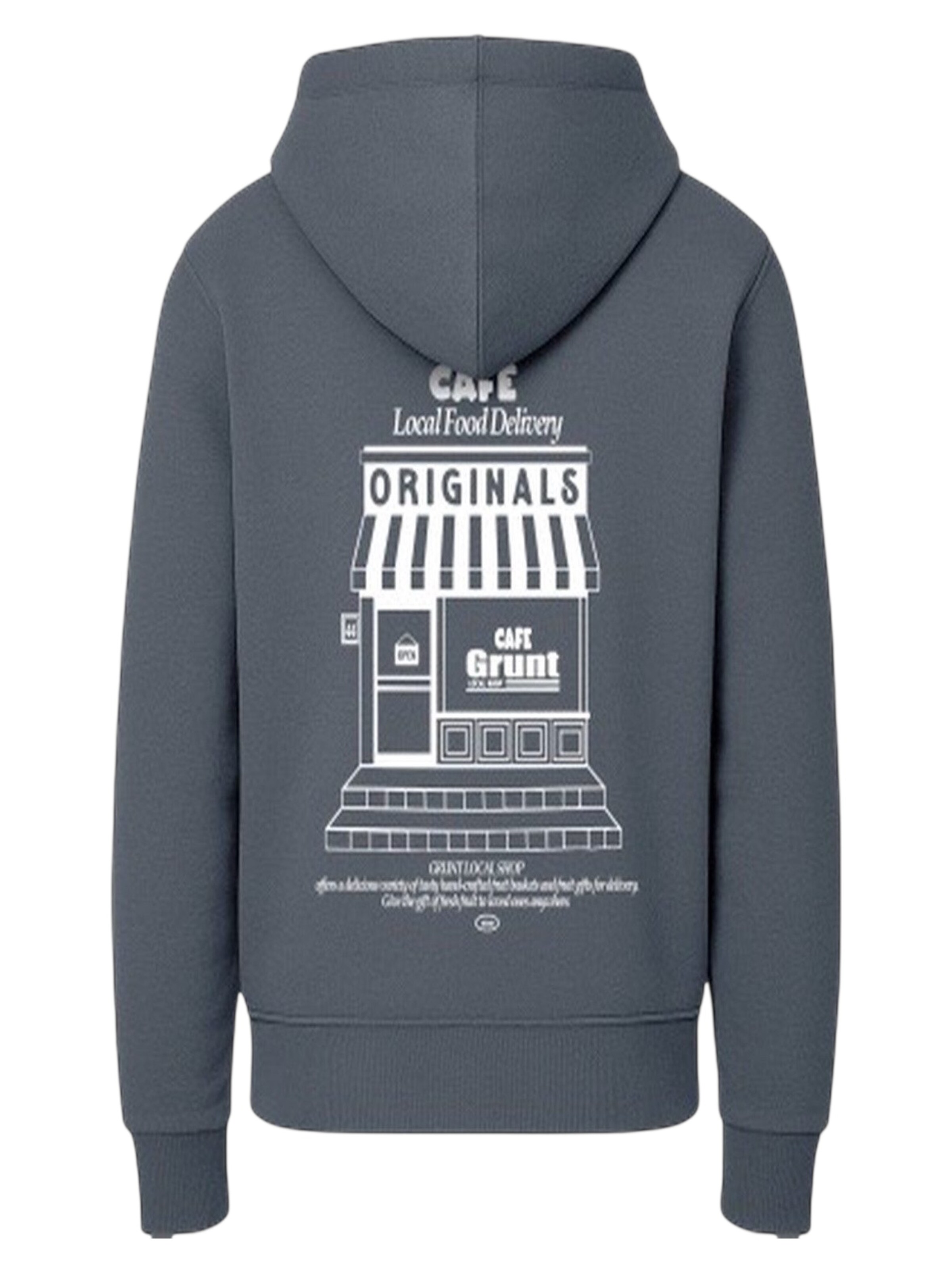 GRUNT Sweatshirt 'GRUNT GRJoseph Hood Sweat Hoody' in Grey