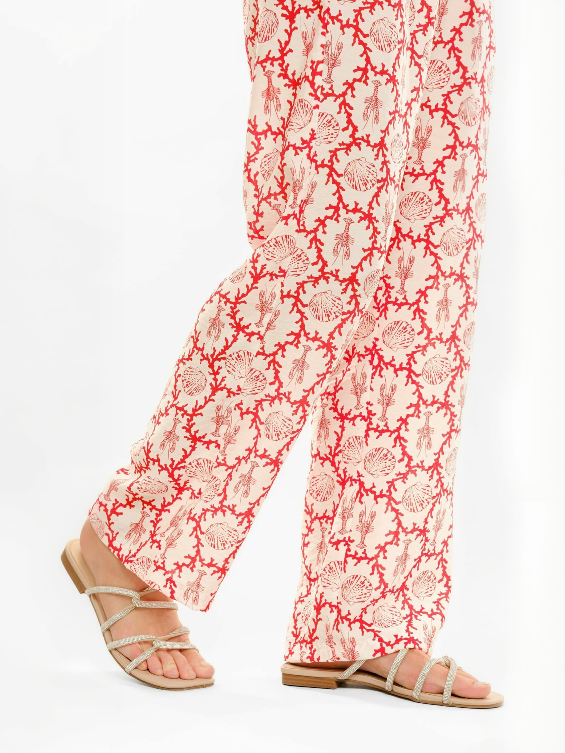 Liberte Essentiel Regular Broek ' LOBBI ' in Rood