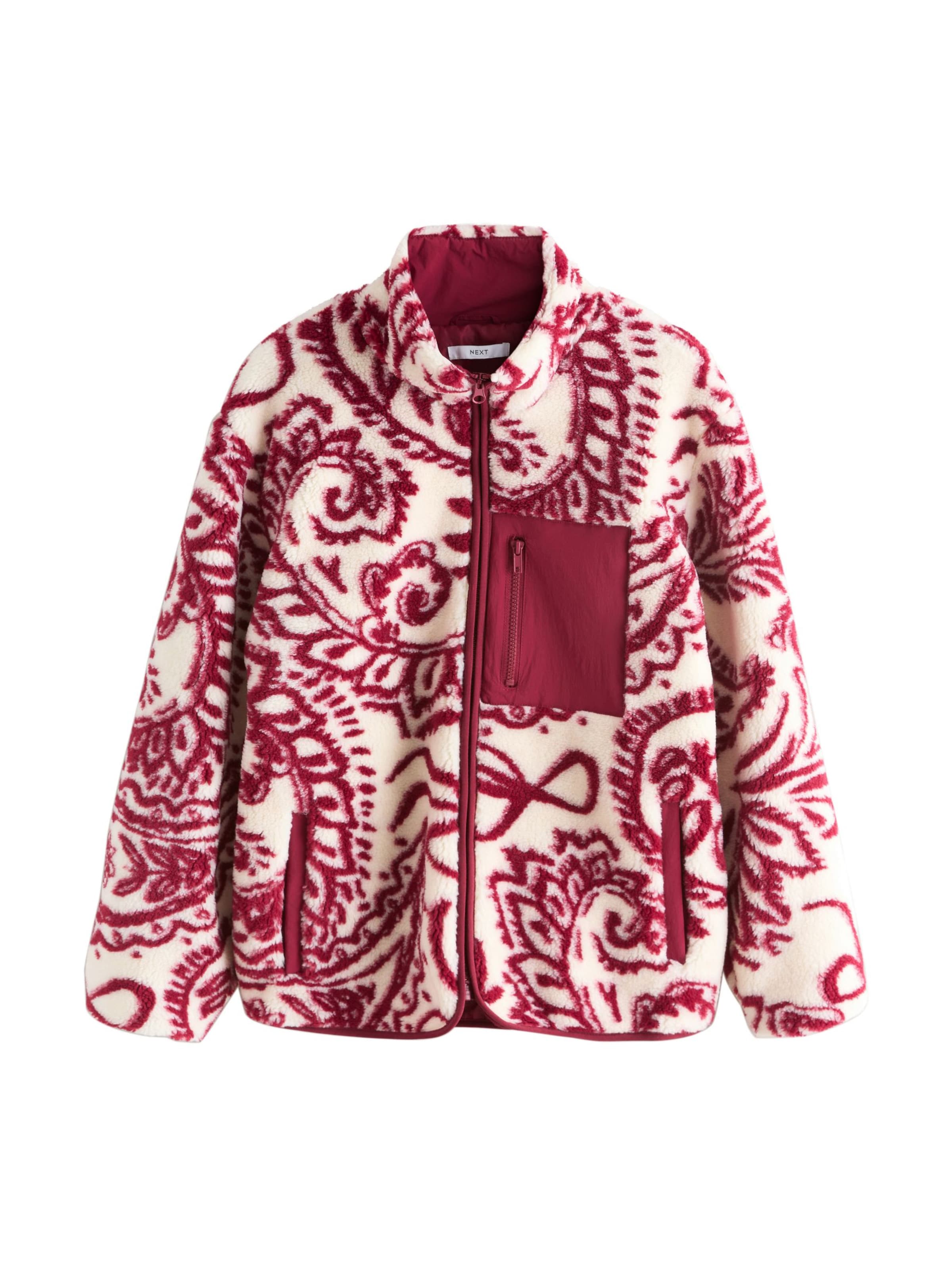 Next Veste mi-saison en lie de vin / blanc, Vue avec produit