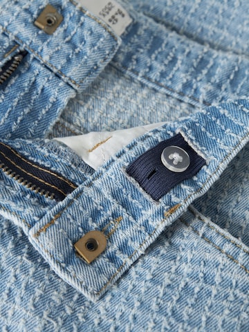 NAME IT - Pierna ancha Pantalón en azul