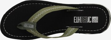 Ethletic T-Bar Sandals in Black: front