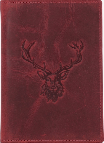 GREENBURRY Wallet in Red: front