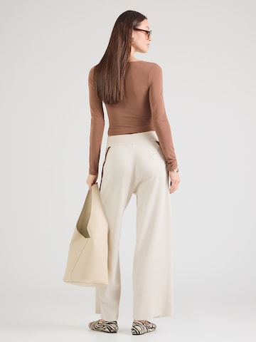 PINKO Wide Leg Housut 'TORMENTA' värissä harmaa