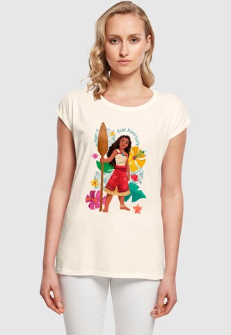 ABSOLUTE CULT T-Shirt 'Moana - Adventure' in Beige: Vorderseite