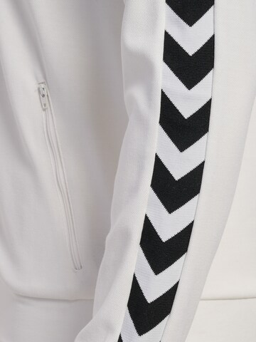 Hummel Athletic Zip-Up Hoodie 'ARCHIVE' in White