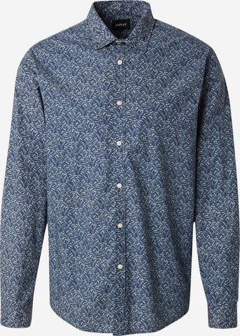 REPLAY Regular fit Button Up Shirt in Blue: front