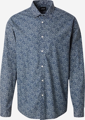 REPLAY Regular fit Button Up Shirt in Blue: front