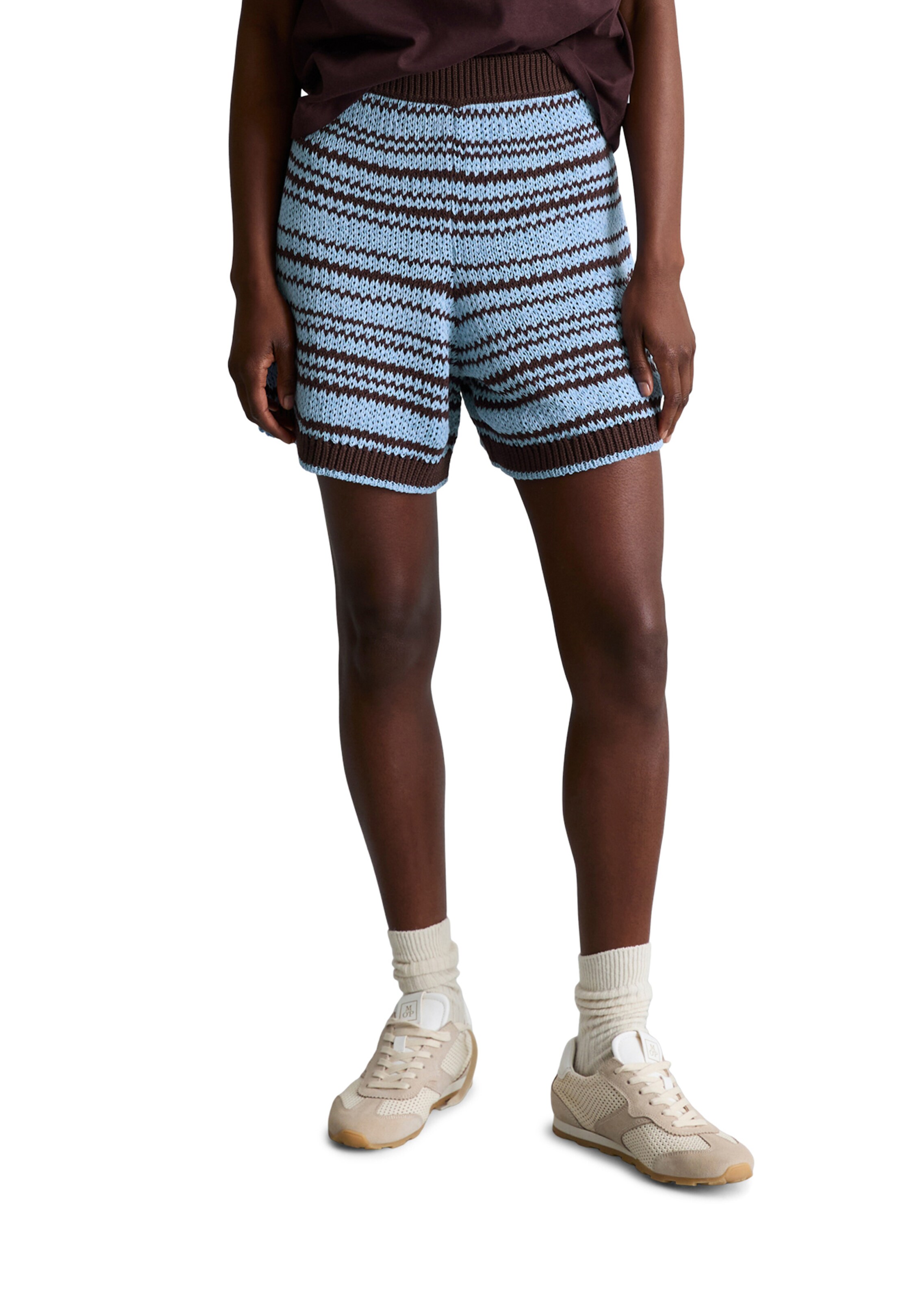 Marc O'Polo DENIM Regular Broek in Bruin: voorkant
