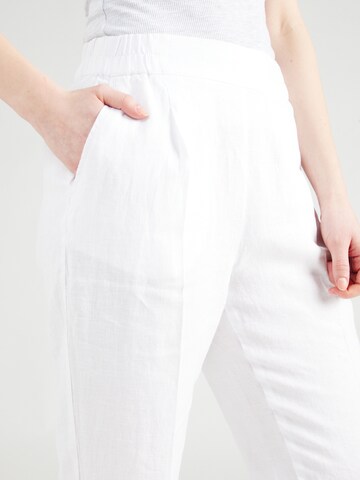 Sisley Regular Панталон с ръб в бяло