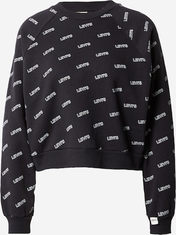 LEVI'S ® Dressipluus 'Vintage Raglan Crewneck Sweatshirt', värv must: eest vaates