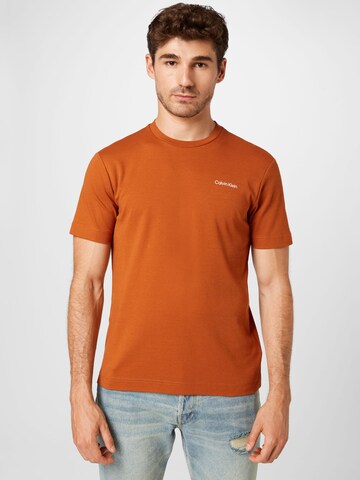 Calvin Klein Shirt in Bruin: voorkant