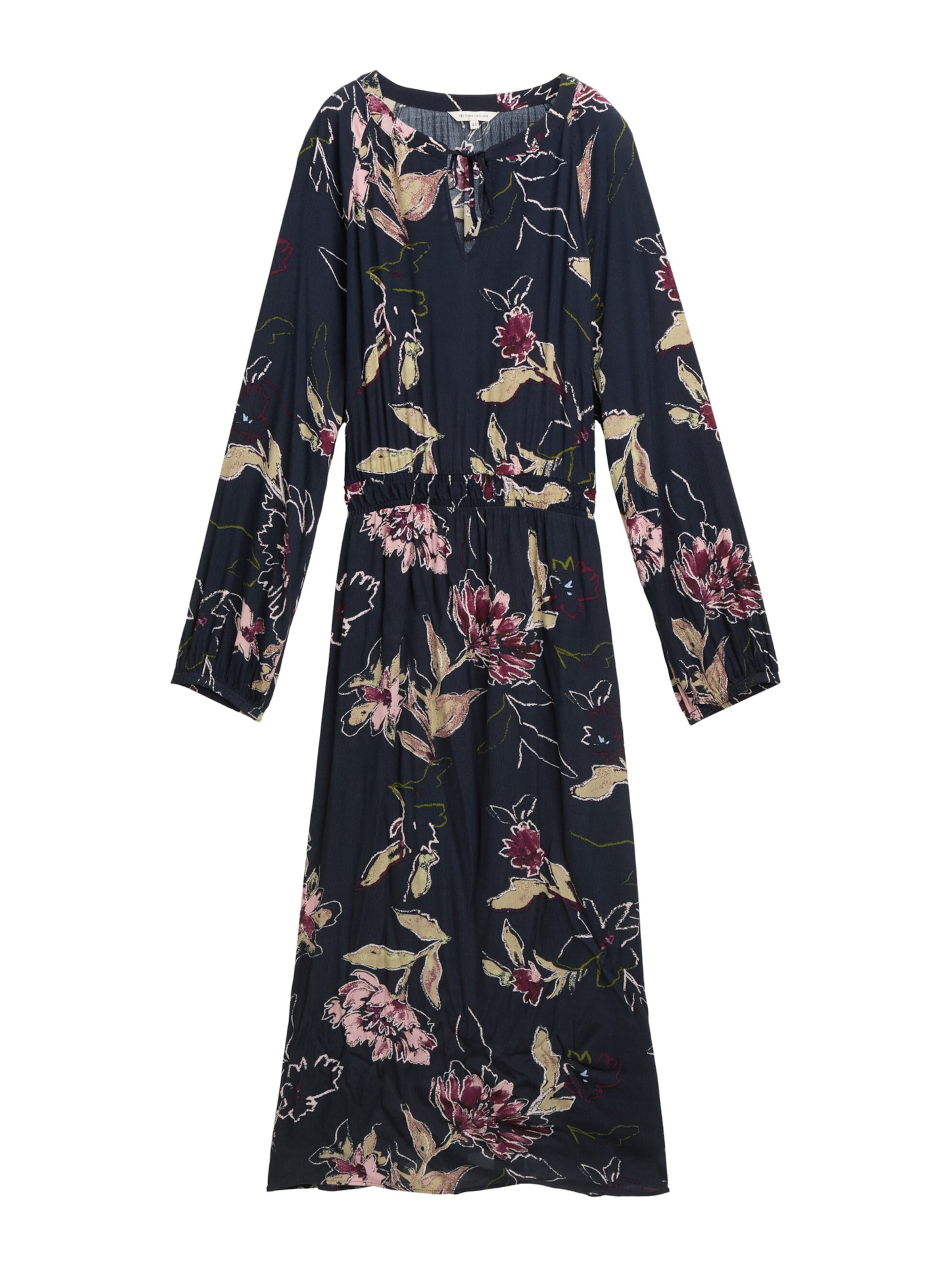 Tom Tailor Women + Платье в Темно-синий / Пастельно-зеленый / Цвет мальвы / Розовый, Обзор товара