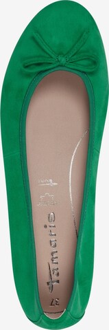 TAMARIS Ballet Flats in Green