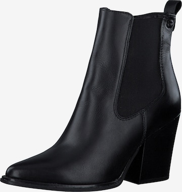 TAMARIS - Botas Chelsea en negro: frente