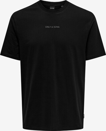 T-Shirt 'Levi' Only & Sons en noir : devant