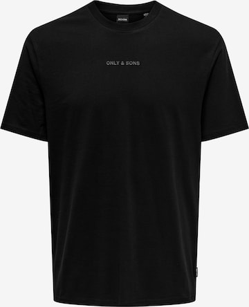 T-Shirt 'Levi' Only & Sons en noir : devant