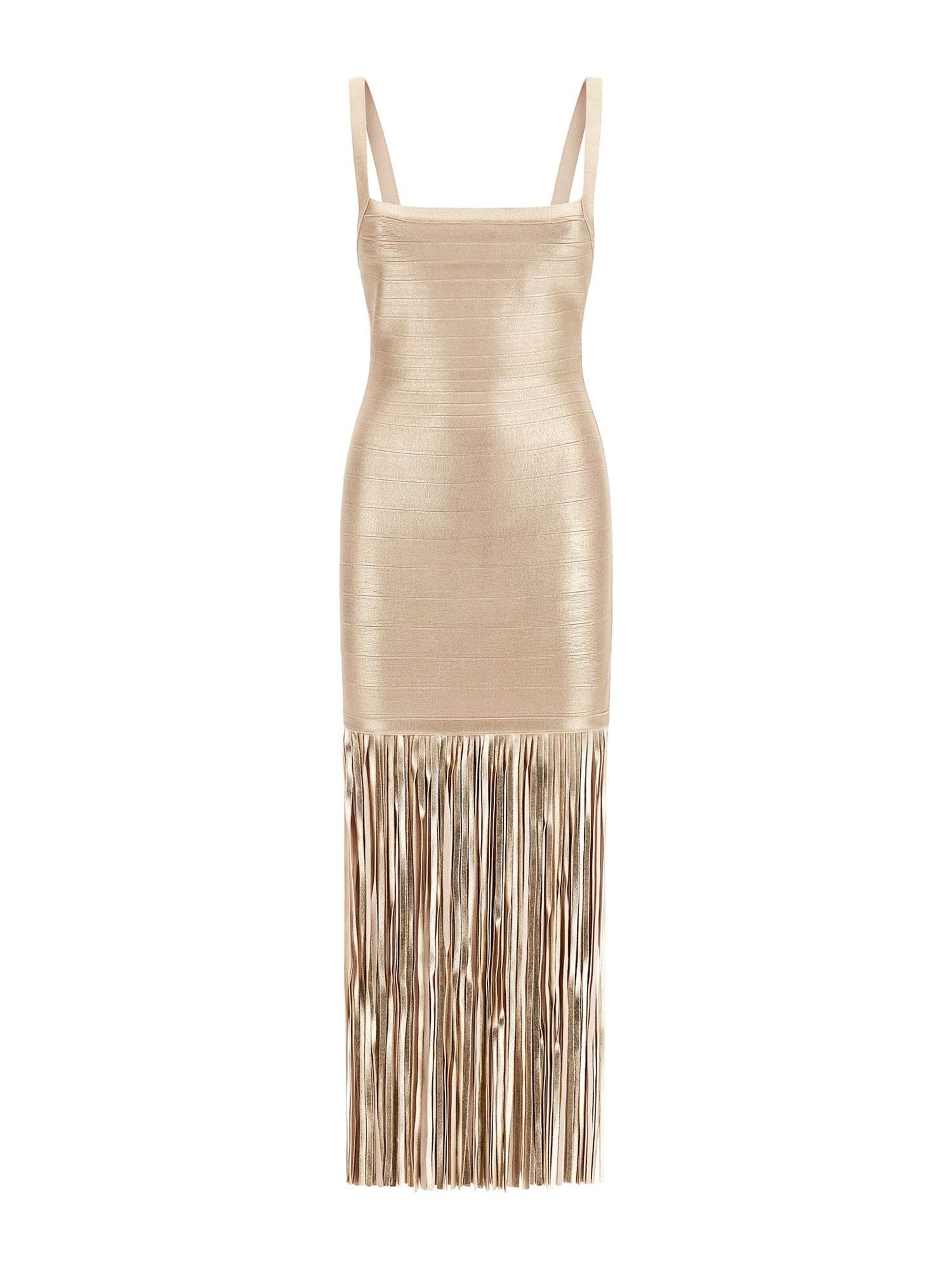 MARCIANO LOS ANGELES Evening Dress in Gold: front