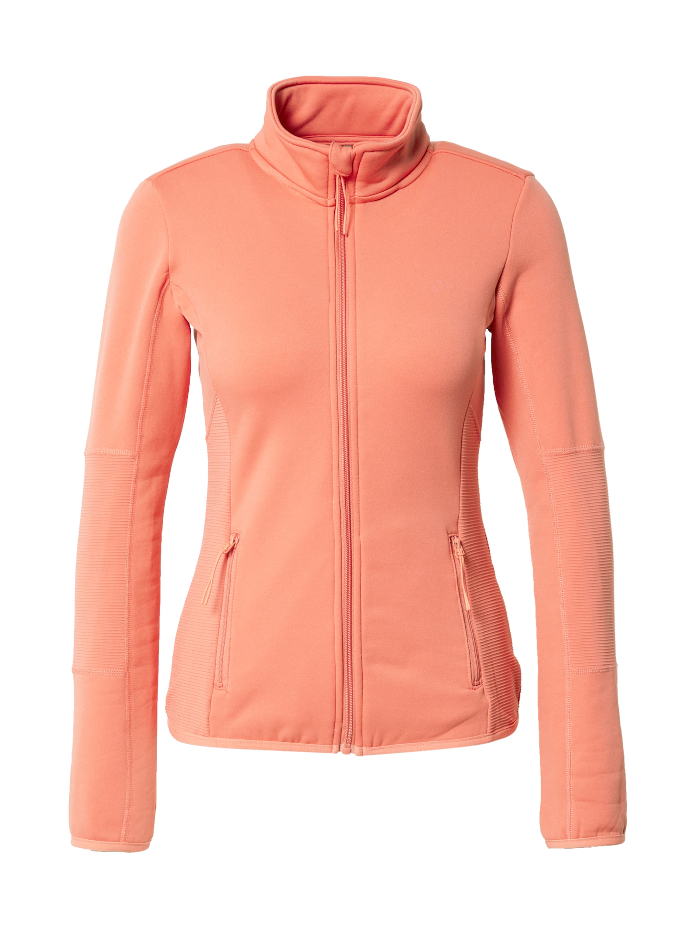 ONLY PLAY Athletic Fleece Jacket 'Jetta' in Orange: front