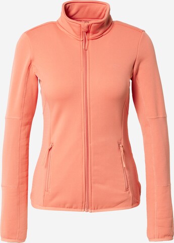 Veste en polaire fonctionnelle 'Jetta' ONLY PLAY en orange : devant