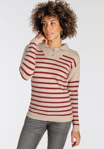 BOYSEN'S Pullover in Beige: predná strana