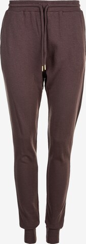 Athlecia Loose fit Workout Pants 'NIARY' in Brown: front