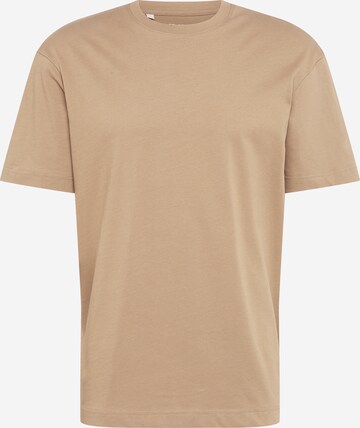 T-Shirt SELECTED HOMME en marron : devant