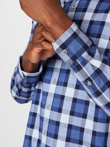 BRAX Regular fit Button Up Shirt 'HAROLD' in Blue