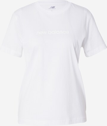 new balance T-shirt 'Hyper Density' i vit: framsida