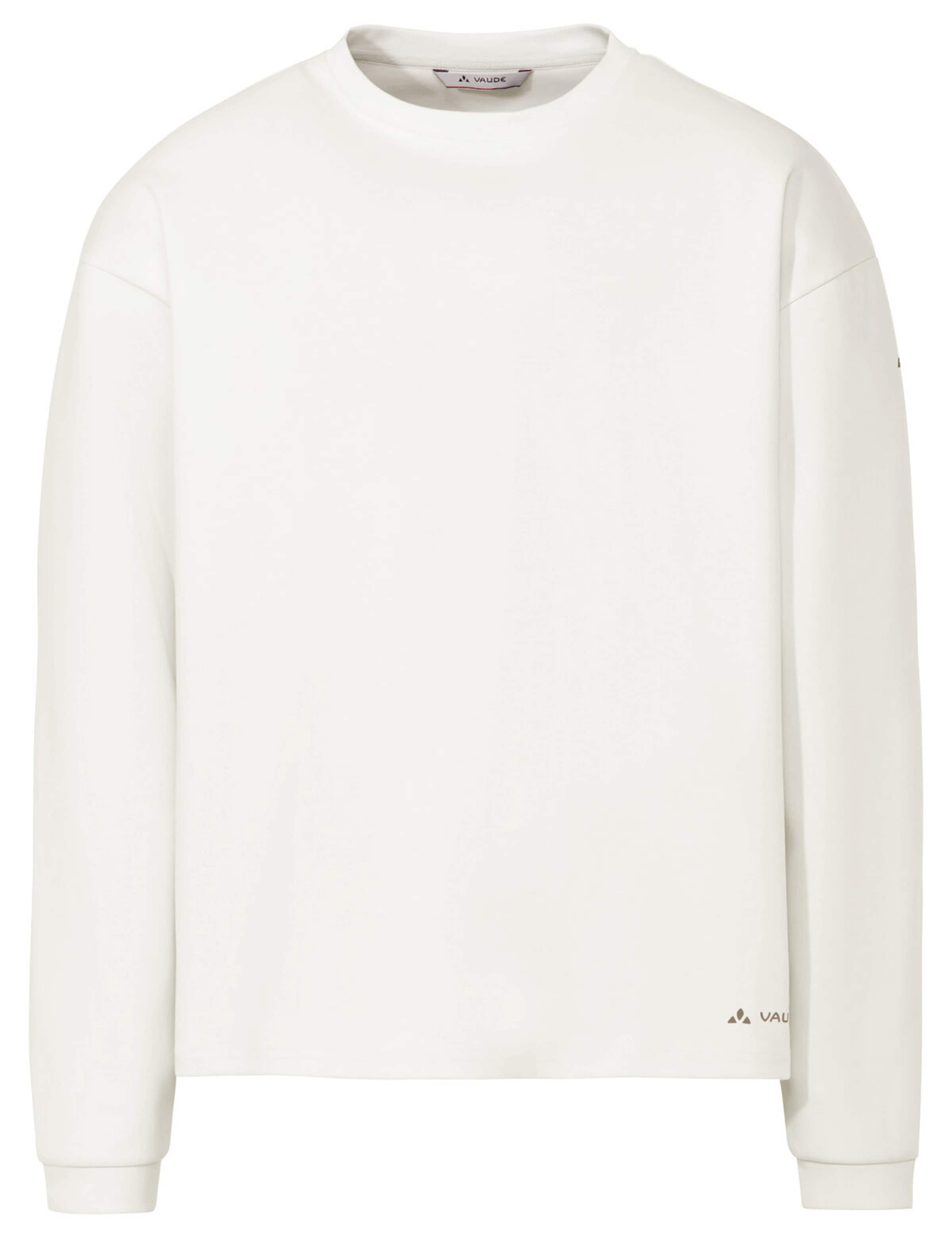 VAUDE Sports sweatshirt 'Najun' in White: front