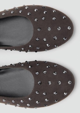 MANGO TEEN Ballet Flats 'Noa' in Grey