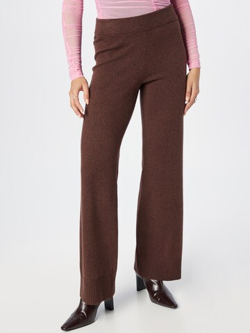 GAP Wide leg Broek in Bruin: voorkant