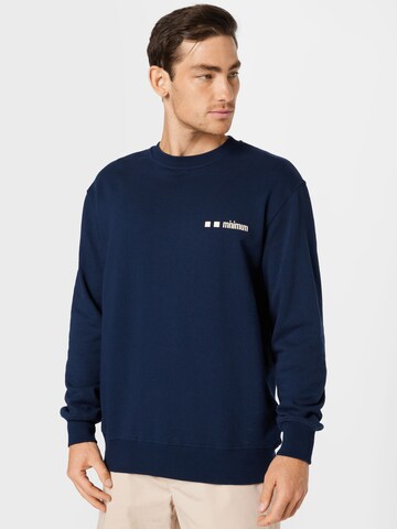 minimum Sweatshirt 'LOGI' in Blauw: voorkant