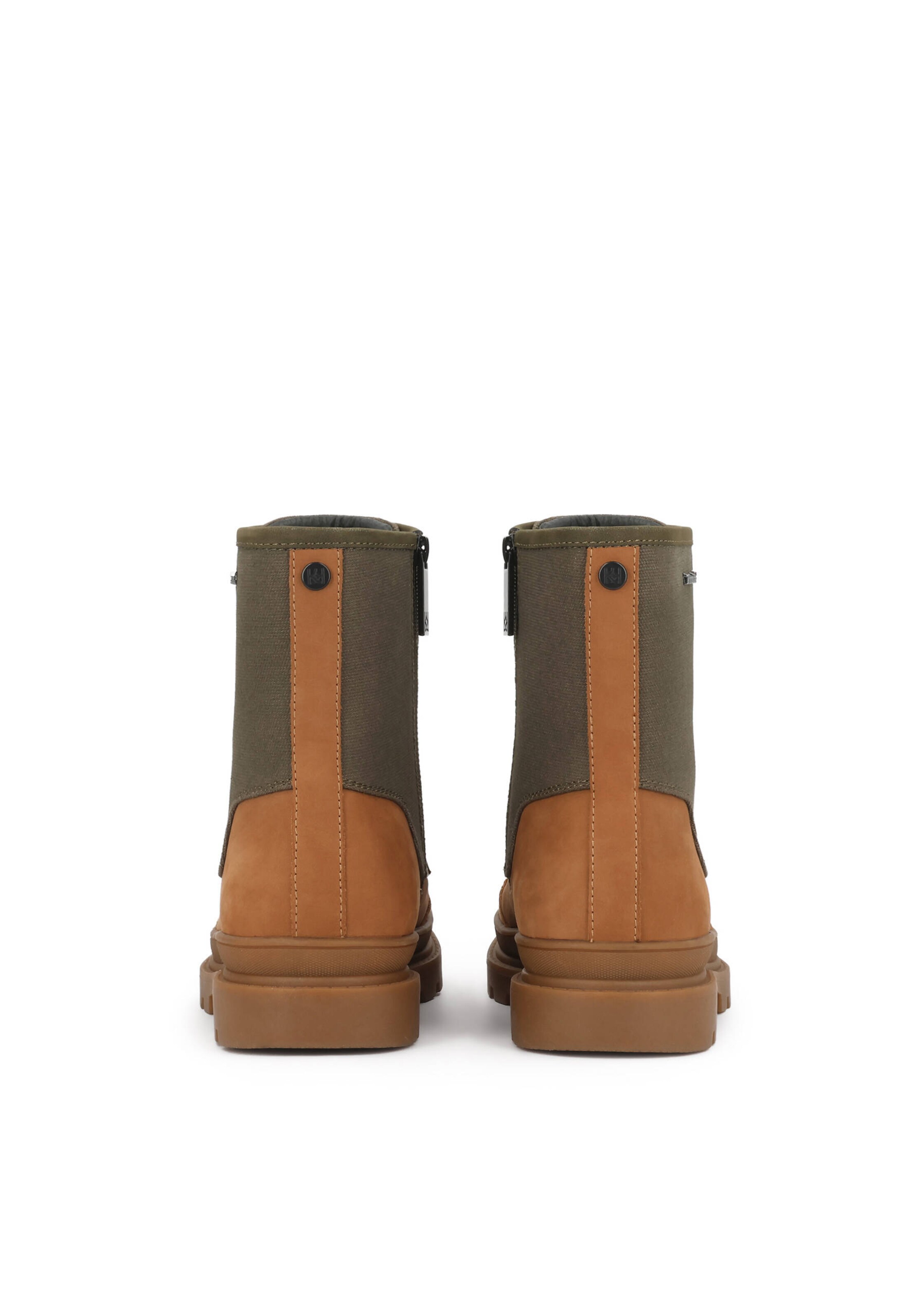 Boots stringati di Kazar in verde