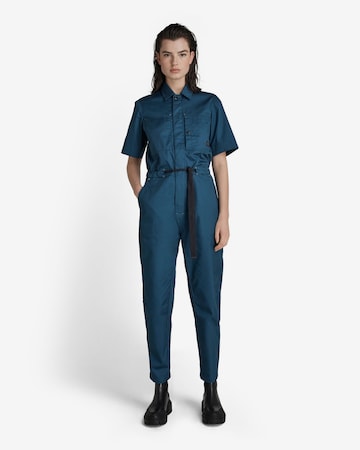 G-Star RAW Jumpsuit in Blue: front